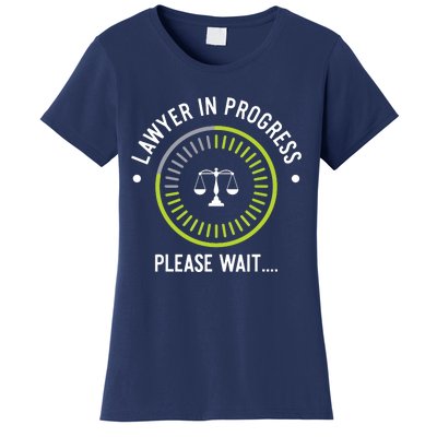 Funny Lawyer In Progress Gift Law School Apparel Women's T-Shirt