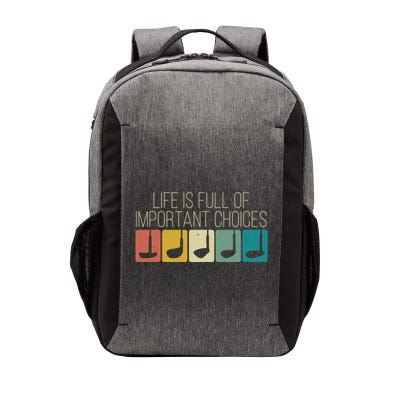 Funny Life Is Full Of Important Choices Vintage Golf Golfer Vector Backpack