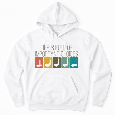 Funny Life Is Full Of Important Choices Vintage Golf Golfer Hoodie