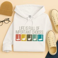 Funny Life Is Full Of Important Choices Vintage Golf Golfer Hoodie