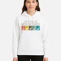 Funny Life Is Full Of Important Choices Vintage Golf Golfer Hoodie