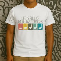 Funny Life Is Full Of Important Choices Vintage Golf Golfer T-Shirt