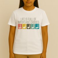 Funny Life Is Full Of Important Choices Vintage Golf Golfer T-Shirt