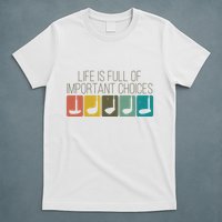 Funny Life Is Full Of Important Choices Vintage Golf Golfer T-Shirt