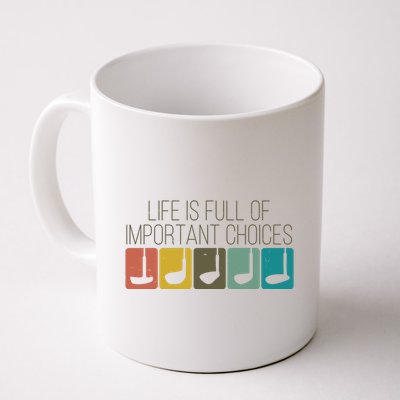 Funny Life Is Full Of Important Choices Vintage Golf Golfer Mug