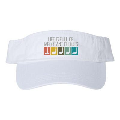 Funny Life Is Full Of Important Choices Vintage Golf Golfer Visor