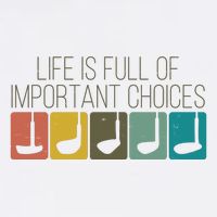 Funny Life Is Full Of Important Choices Vintage Golf Golfer Wool Snapback Cap