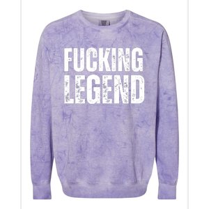 Fucking Legend Internet Social Media Insta Trending Colorblast Crewneck Sweatshirt