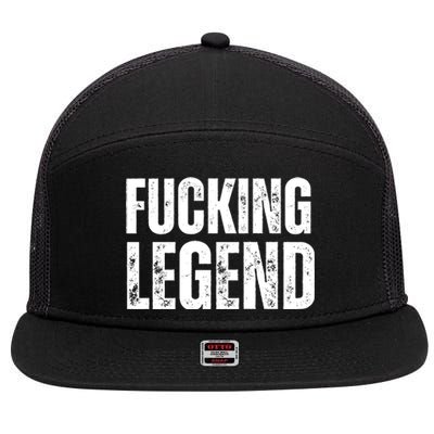 Fucking Legend Internet Social Media Insta Trending 7 Panel Mesh Trucker Snapback Hat