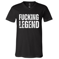 Fucking Legend Internet Social Media Insta Trending V-Neck T-Shirt