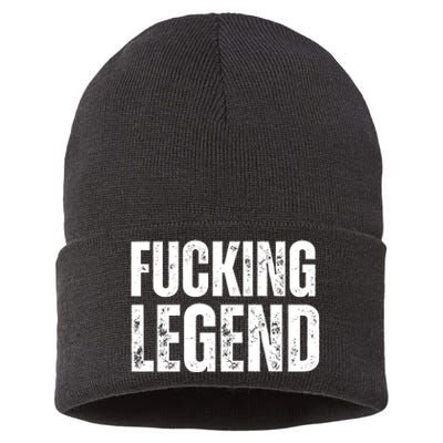 Fucking Legend Internet Social Media Insta Trending Sustainable Knit Beanie