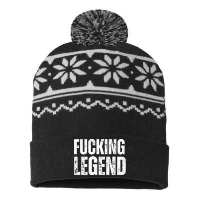 Fucking Legend Internet Social Media Insta Trending USA-Made Snowflake Beanie