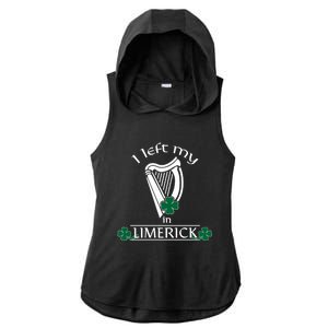 Funny Limerick Ireland Shamrock St Patrick's Day Harp Gift Ladies PosiCharge Tri-Blend Wicking Draft Hoodie Tank