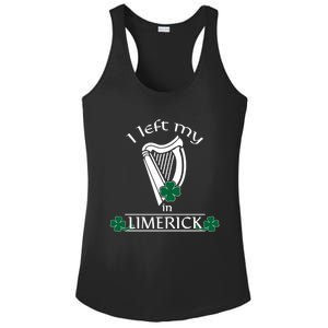 Funny Limerick Ireland Shamrock St Patrick's Day Harp Gift Ladies PosiCharge Competitor Racerback Tank