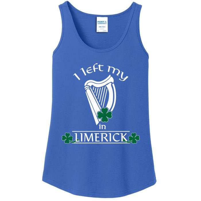 Funny Limerick Ireland Shamrock St Patrick's Day Harp Gift Ladies Essential Tank