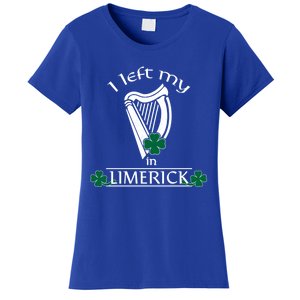 Funny Limerick Ireland Shamrock St Patrick's Day Harp Gift Women's T-Shirt