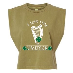 Funny Limerick Ireland Shamrock St Patrick's Day Harp Gift Garment-Dyed Women's Muscle Tee