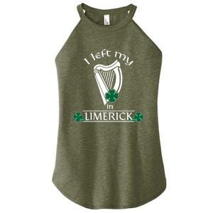 Funny Limerick Ireland Shamrock St Patrick's Day Harp Gift Women's Perfect Tri Rocker Tank