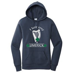 Funny Limerick Ireland Shamrock St Patrick's Day Harp Gift Women's Pullover Hoodie