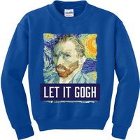 Funny Let It Gogh Vincent Van Gogh Artist Gift Kids Sweatshirt