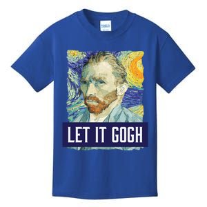 Funny Let It Gogh Vincent Van Gogh Artist Gift Kids T-Shirt