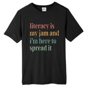 Funny Literacy Is My Jam And IM Here To Spread It Tall Fusion ChromaSoft Performance T-Shirt