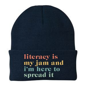 Funny Literacy Is My Jam And IM Here To Spread It Knit Cap Winter Beanie