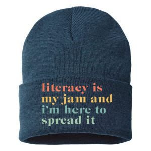 Funny Literacy Is My Jam And IM Here To Spread It Sustainable Knit Beanie