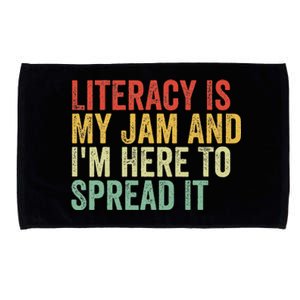 Funny Literacy Is My Jam And IM Here To Spread It Microfiber Hand Towel