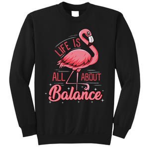 Flamingo Life Is All About Balance Cute Flamingo Sweatshirt