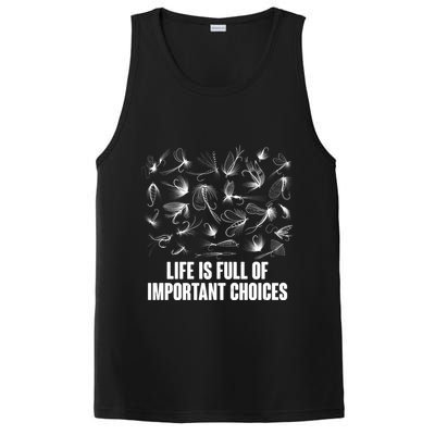 Funny Life Is Full Of Important Choices Fly Fishing Lures PosiCharge Competitor Tank