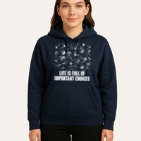 Funny Life Is Full Of Important Choices Fly Fishing Lures Hoodie