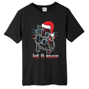 Funny Let It Flow Anatomy Heart Cardiac Nurse Santa Hat Xmas Tall Fusion ChromaSoft Performance T-Shirt