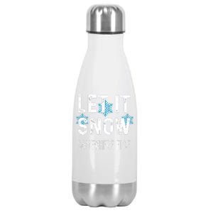 Funny Let It Snow Somewhere Else Stainless Steel Insulated Water Bottle