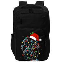 Funny Let It Flow Anatomy Heart Cardiac Nurse Santa Hat Xmas Impact Tech Backpack