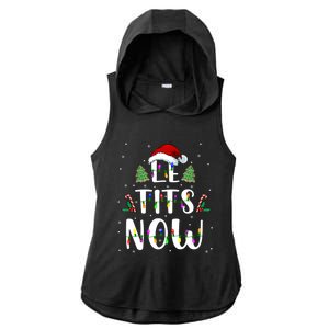 Funny Let It Snow For Christmas Ladies PosiCharge Tri-Blend Wicking Draft Hoodie Tank