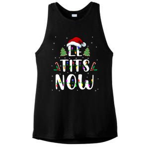 Funny Let It Snow For Christmas Ladies PosiCharge Tri-Blend Wicking Tank