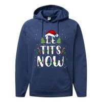 Funny Let It Snow For Christmas Performance Fleece Hoodie