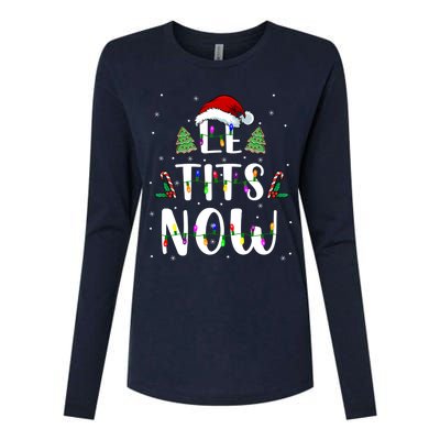 Funny Let It Snow For Christmas Womens Cotton Relaxed Long Sleeve T-Shirt