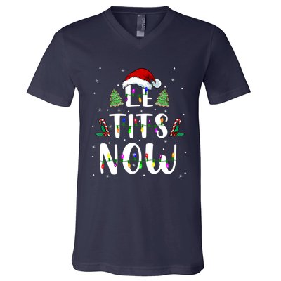 Funny Let It Snow For Christmas V-Neck T-Shirt