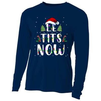 Funny Let It Snow For Christmas Cooling Performance Long Sleeve Crew