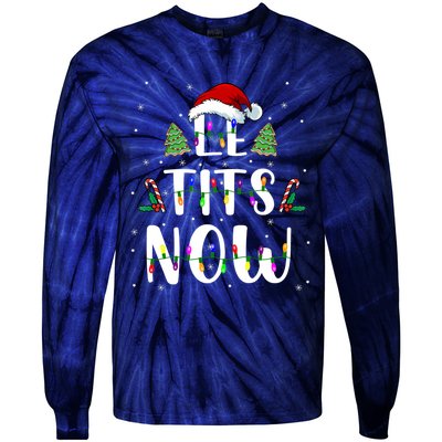 Funny Let It Snow For Christmas Tie-Dye Long Sleeve Shirt