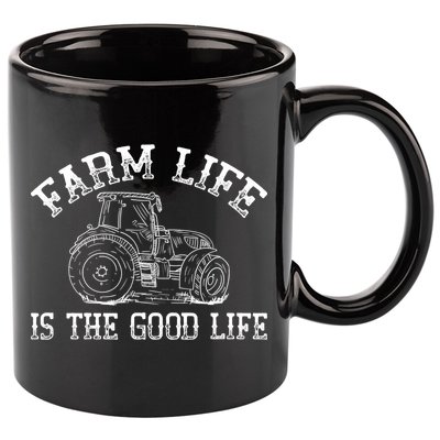Farm Life Is The Good Life Farmer Tractor 11oz C Handle Ceramic Mug
