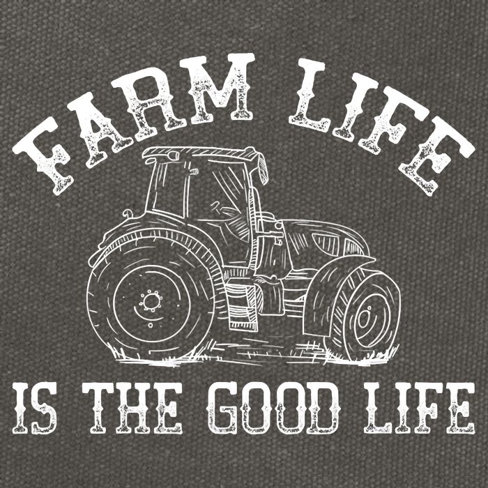 Farm Life Is The Good Life Farmer Tractor Cotton Canvas Backpack