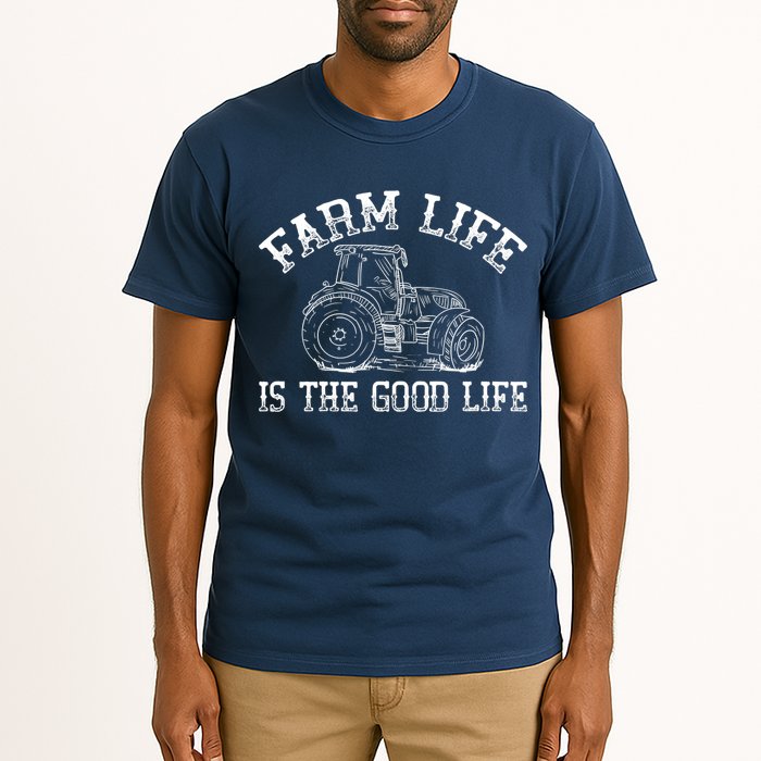 Farm Life Is The Good Life Farmer Tractor Tall T-Shirt
