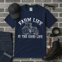 Farm Life Is The Good Life Farmer Tractor Tall T-Shirt