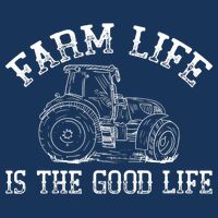Farm Life Is The Good Life Farmer Tractor Zip Tote Bag