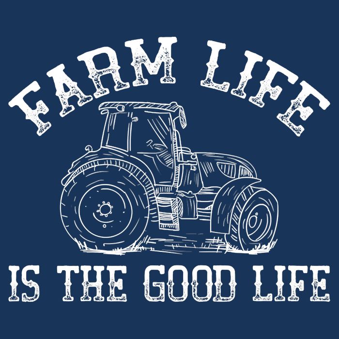 Farm Life Is The Good Life Farmer Tractor Zip Tote Bag