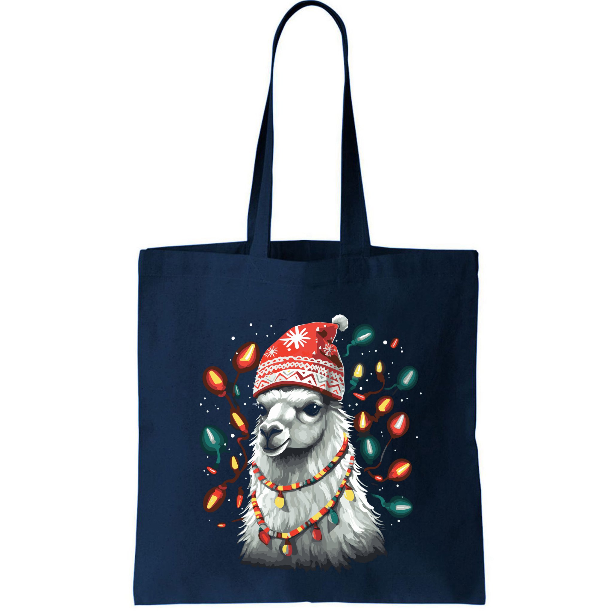 Festive Llama In Christmas Attire Bag
