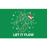 Funny Let It Flow Anatomy Heart Cardiac Nurse Santa Hat Xmas Bumper Sticker